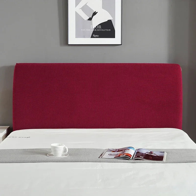 Simple Bedside Cover Elastic Thicken Protection Headboard Case Dust-Proof Nordic Bedroom Bed Cushion Cover House Decoration