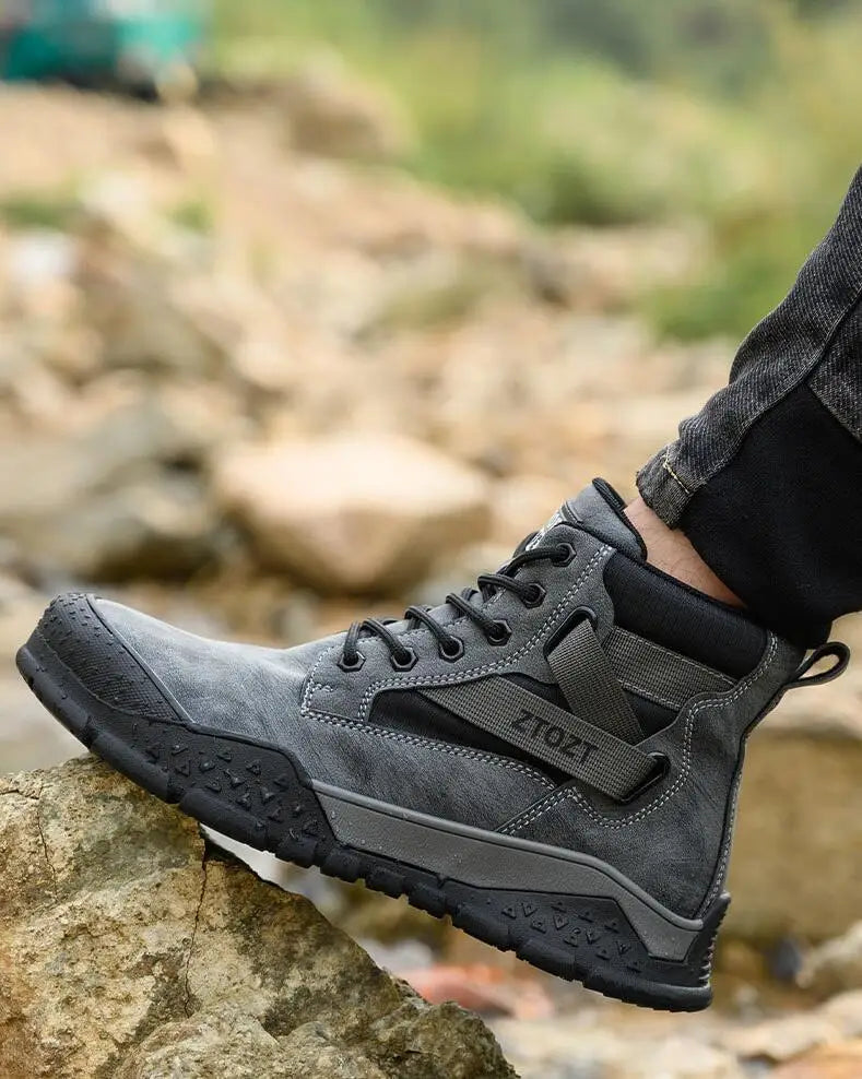 Thick-soled fashion breathable non-slip non-tired feet work shoes Safety protective shoes anti-smash anti-stabbing safety shoes