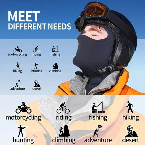 1/3pcs Ski Mask for Men Full Face Mask Balaclava Black Ski Masks Covering Neck Gaiter