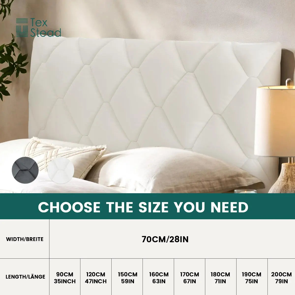 Bed Headboard Cover Stretch Thickened Large Rhombus Slipcover Covers Dustproof Bed Head Protector Cover Bed Board Cover
