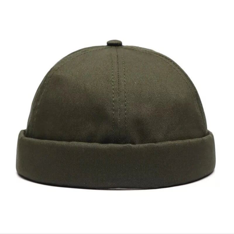 Vintage Brimless Cotton Baseball Snapback Caps Hip Hop Skull Hats Adjustable