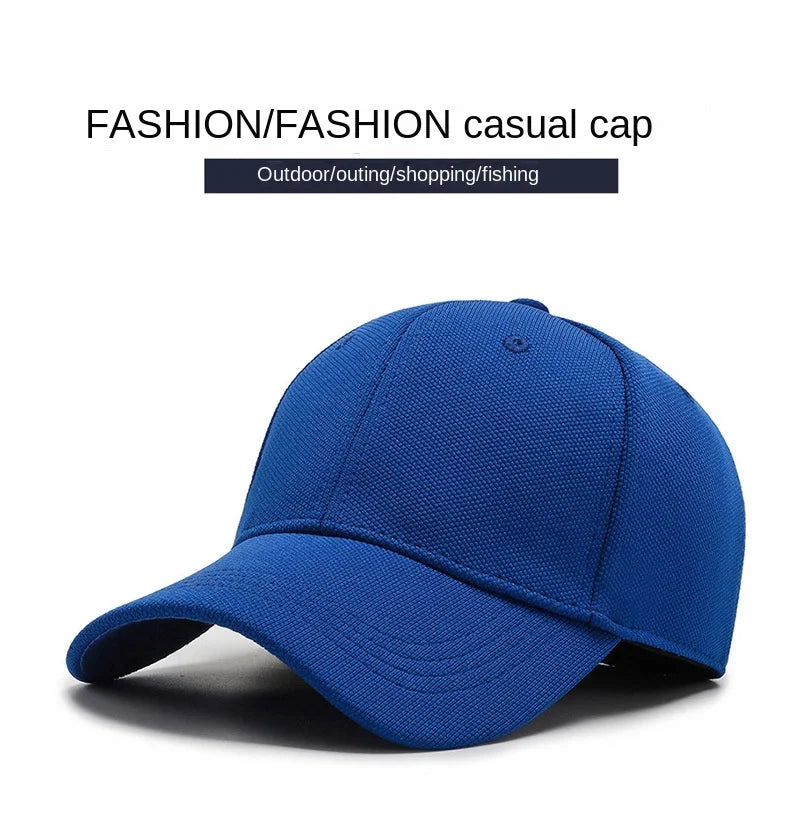 Men Back Closure Baseball Cap Hip Hop Spring Summer Sun Hats Women Snapback Solid Color  Caps