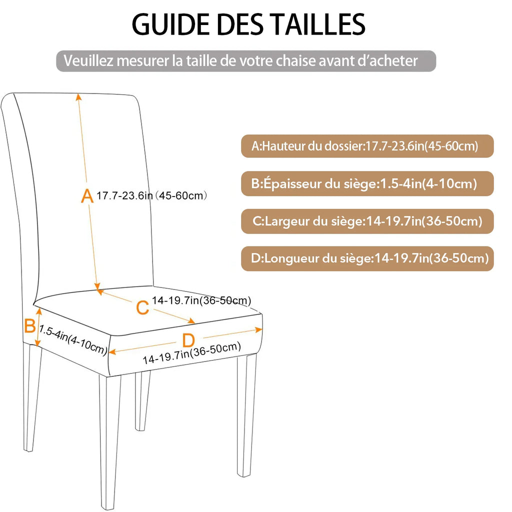 Waterproof Elastic Chair Cover for Dining Room Kitchen Wedding Hotel Banquet Restaurant Anti-dirty Seat Cover Housse De Chaise