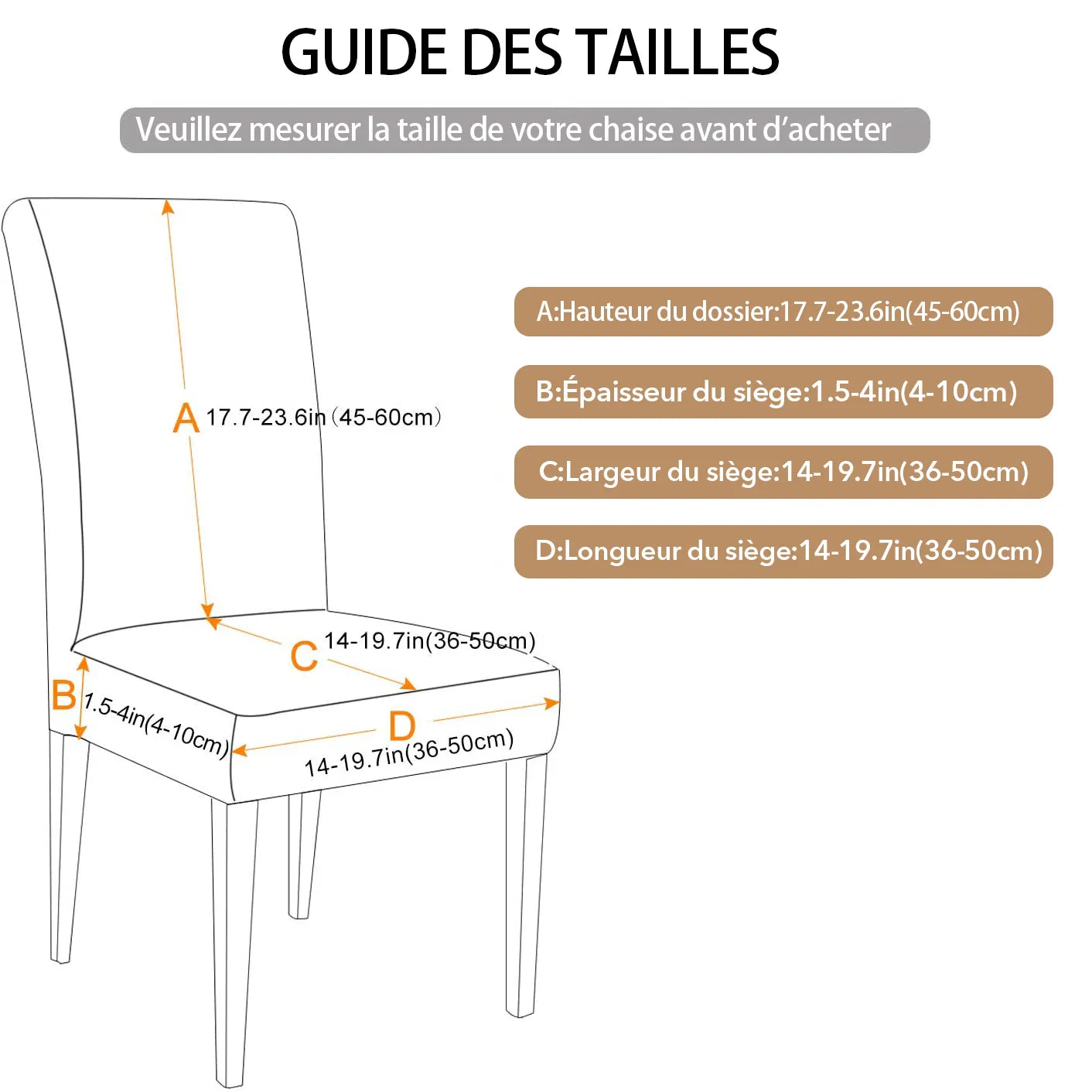Waterproof Elastic Chair Cover for Dining Room Kitchen Wedding Hotel Banquet Restaurant Anti-dirty Seat Cover Housse De Chaise