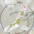 Stockings Women Summer Ultra-thin Transparent Nylon Long Socks Floral Print Sexy Lace Mesh Fishnet Stockings Kawaii Knee Socks