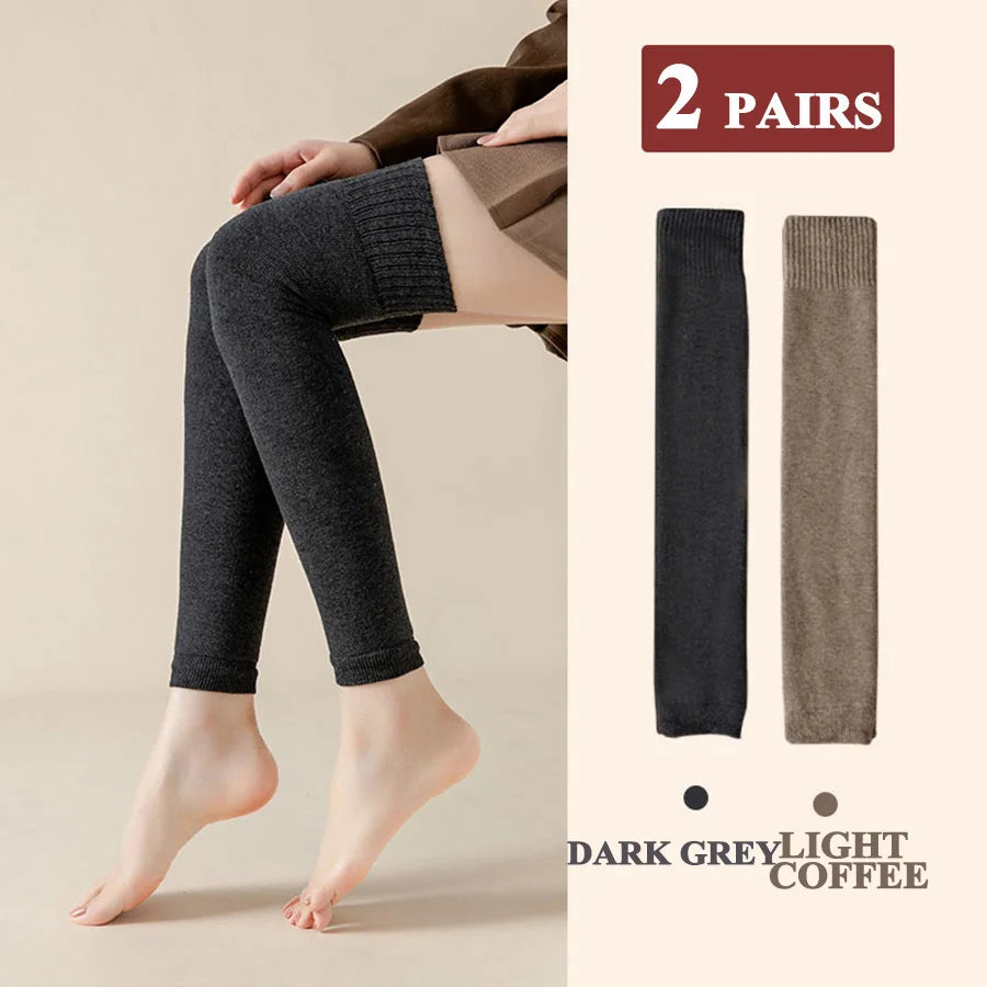 Thick Stockings Women Socks Warm Winter Over Knee High Hold Up Sexy Slim Ladies Girls Halloween Gift 7 Colors 1 Pairs Hot Sale