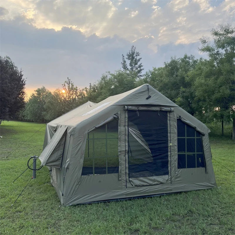 Air Tent, Inflatable Camping, Outdoor Fabric, Portable Inflatable Tent, Large High-quality House Tent，8.2 Square Meters