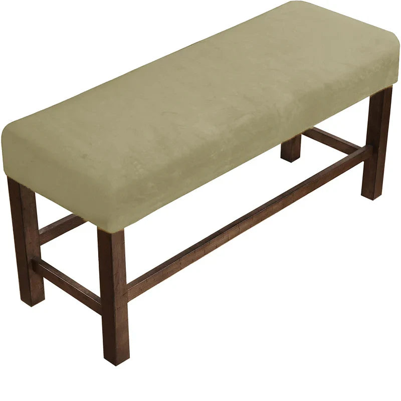 Velvet Soft Stretch Dining Room Spandex Elastic chair Bench Covers  Living Room Kitchen Bedroom Slipcover Seat Protector