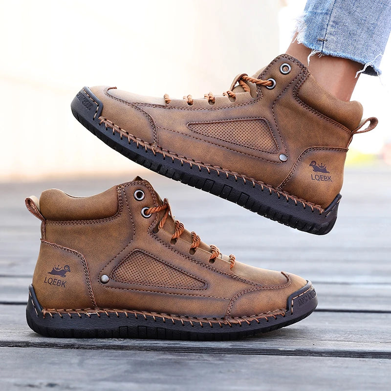 Boots for Women British Style Retro Anti Slip Loafers Casual Soft Soled Women Nude BootsSpring Autumn Comfortable Women's Shoes