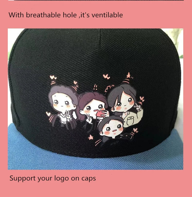 Custom snapback caps Outdoor sports hip hop flat hip hop hat for men Women Trucker caps 1 piece DIY logo Sun hats gorros