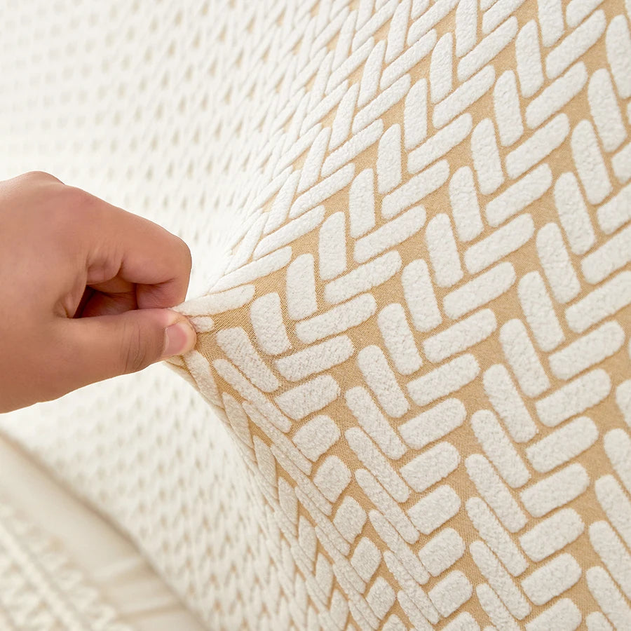 1 PC Headboard Cover elastic jacquard Bedside Cover for bed in bedroom easy to clean Headboard Cover