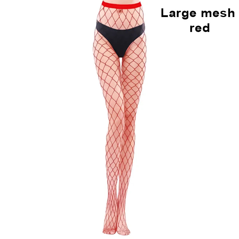 Sexy Women Long Fishnet Mesh Nylon Tights Body Stockings Slim Perfect Legs Fish Net Hollow Pantyhose High Waist Leggings Hosiery