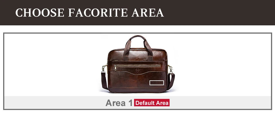 HUMERPAUL Briefcase Men Business Shoulder Messenger Bags Genuine Leather 15" Laptop Bag Men's Briefcase Office Business Handbag