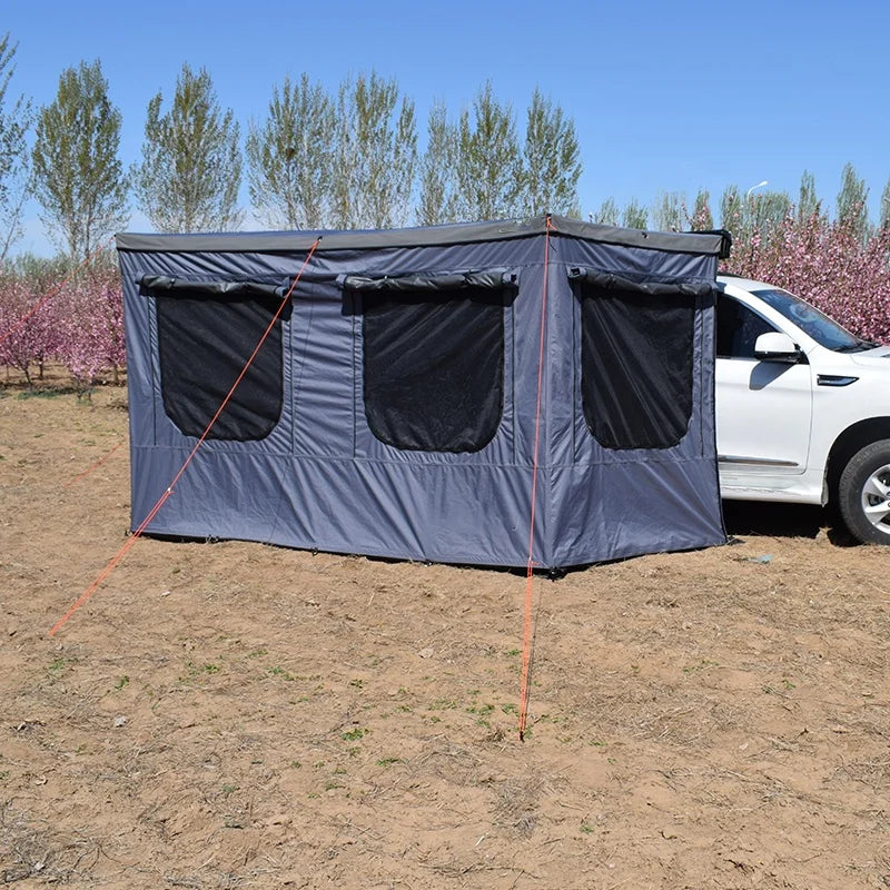 Retractable Car Awning Tent Bat Wing Car Roof Side Awning Tent for Resort or Family Camping