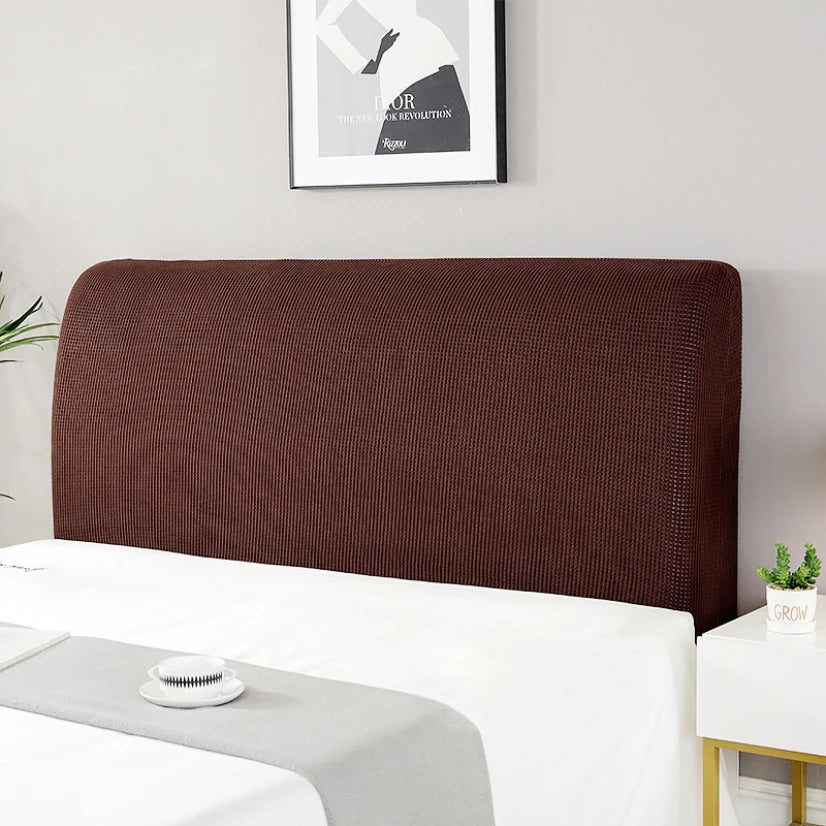 Simple Bedside Cover Elastic Thicken Protection Headboard Case Dust-Proof Nordic Bedroom Bed Cushion Cover House Decoration