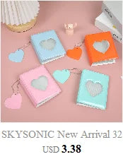 SKYSONIC New Arrival A5 Ring Notebook Jounral Cover INS Bandage Photocards Binder Collect Book Photo Cards Organzier Stationery