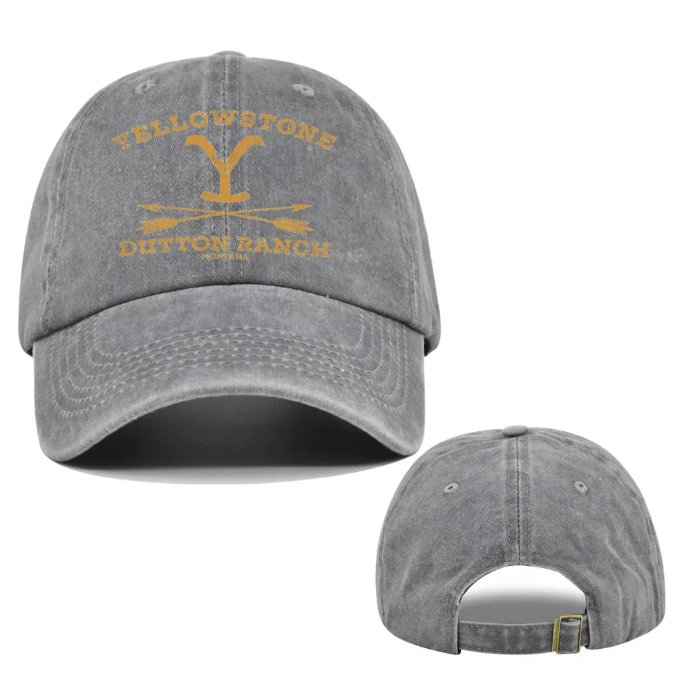 YELLOWSTONE Dutton Ranch Baseball Cap Snapback Sun Hat Spring Autumn Baseball Cap Sport Hip Hop Fitted Cap Hats for Men Women