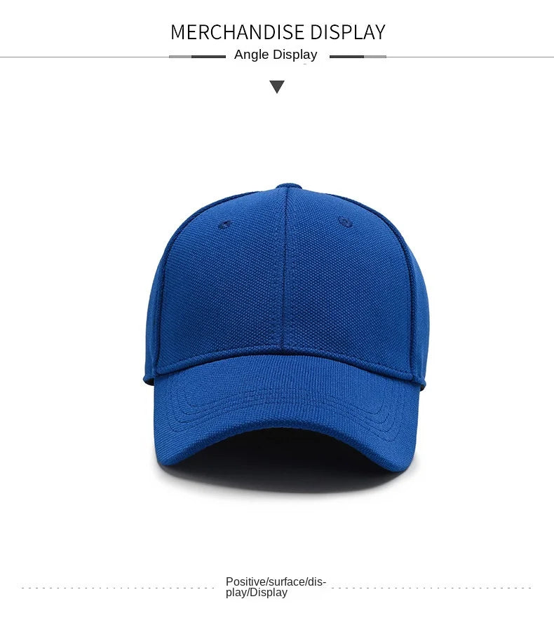 Men Back Closure Baseball Cap Hip Hop Spring Summer Sun Hats Women Snapback Solid Color  Caps