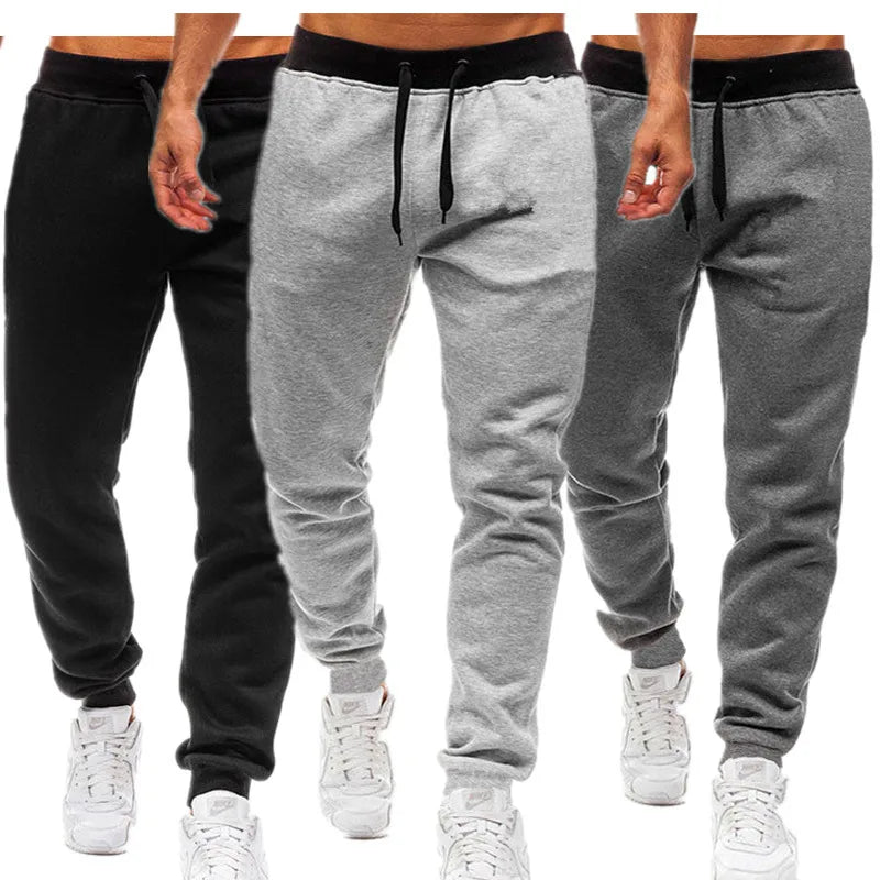 Sweatpants Spring Autumn Cotton Long Pants Jogger Trousers Casual Sports Men's and Women's Fitness Solid Jogging Pants 5 Colors