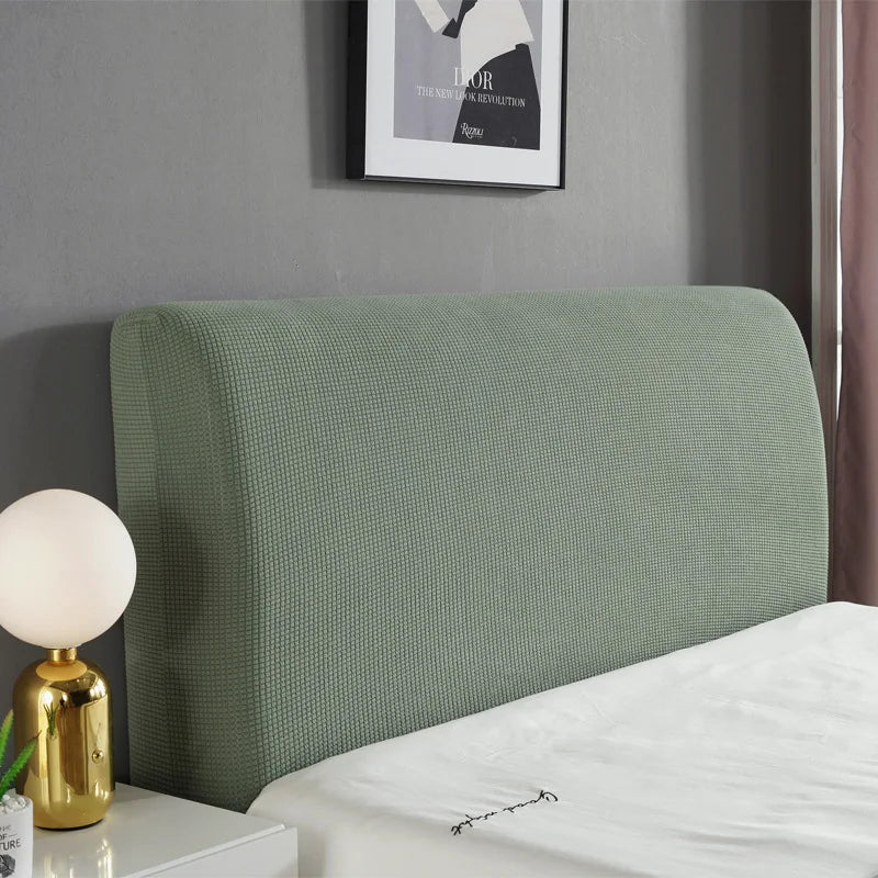 Simple Bedside Cover Elastic Thicken Protection Headboard Case Dust-Proof Nordic Bedroom Bed Cushion Cover House Decoration