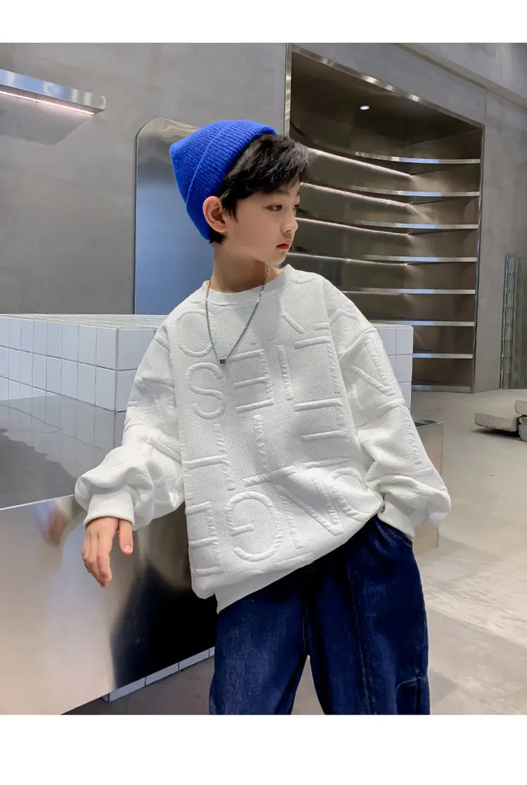 2023 Children Sweatshirts For Boys Cotton Coat Long Sleeve Baby Boy Tops Kids Spring Fall Clothes 5 6 7 8 9 10 11 12 13 14Years