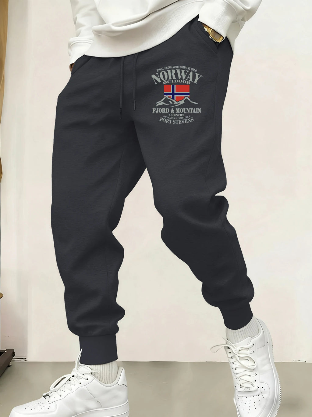 2025 New Male Sweatpant Trendy Multicolor Pants Norway Fjords And Mountains Print Casual  Pant Sports Jogging Unisex Britches