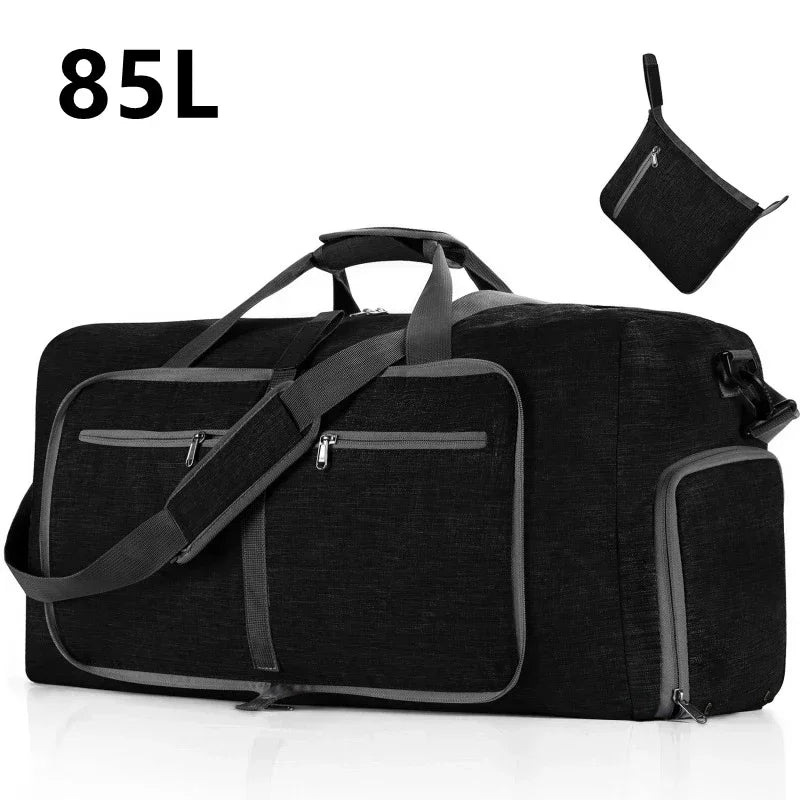 Large Capacity Travel Duffel Bag 85L Shoulder Sports Bag Women Waterproof Oxford Foldable Big Travel Bag Men Fitness Luggage sac