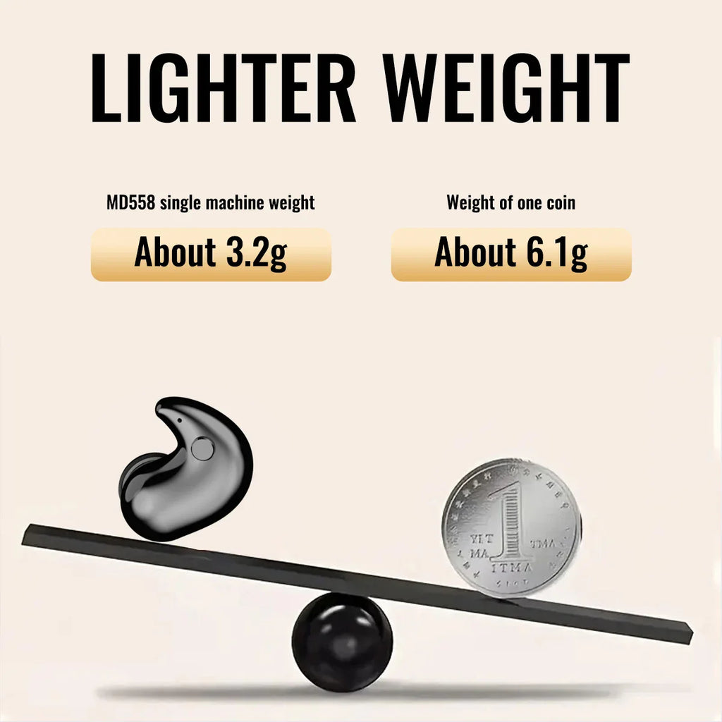 Sleep Invisible Earphone Mini Hidden Headphones In Ear IPX5 Waterproof Wireless Bluetooth Earbuds with Mic HIFI Music Headset