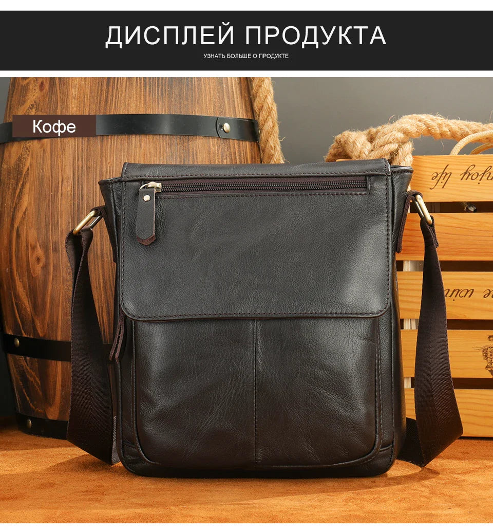 WESTAL Men Shoulder Bag High Quality Male Bag Cowhide Leather Crossbody Bags Capacity Men Messenger Tote Bags for Male 819A