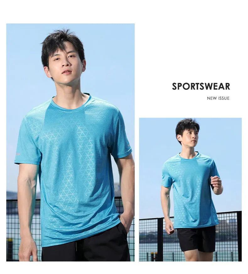 Men's Sports Shirts Sweatshirt Things for Gym Shirt Dry Fit Workout Yoga Tops Breathable Short Sleeves Undershirt Golf Wear Top