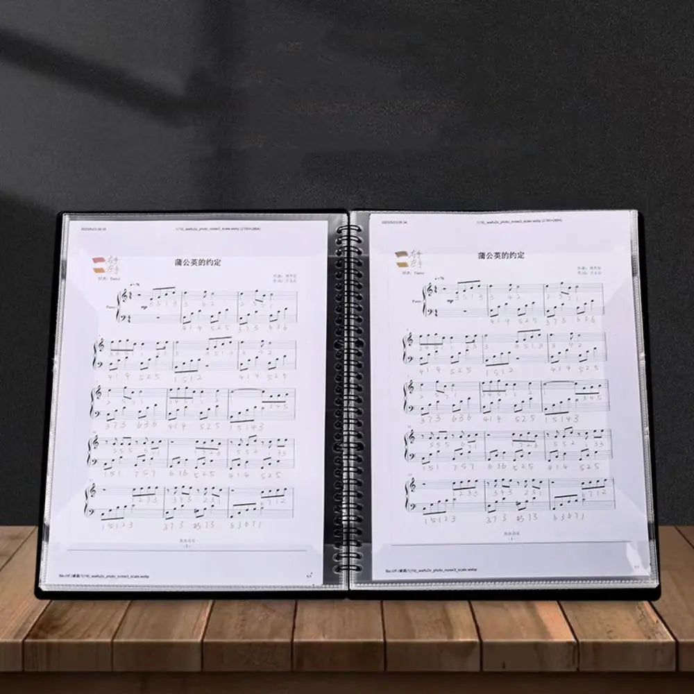 Cover Folder A4 Sheet Music Folder Fashionable Creative Loose Leaf Notebook Waterproof Durable Budget Binder Teacher
