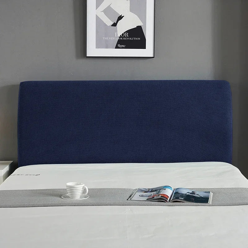 Simple Bedside Cover Elastic Thicken Protection Headboard Case Dust-Proof Nordic Bedroom Bed Cushion Cover House Decoration