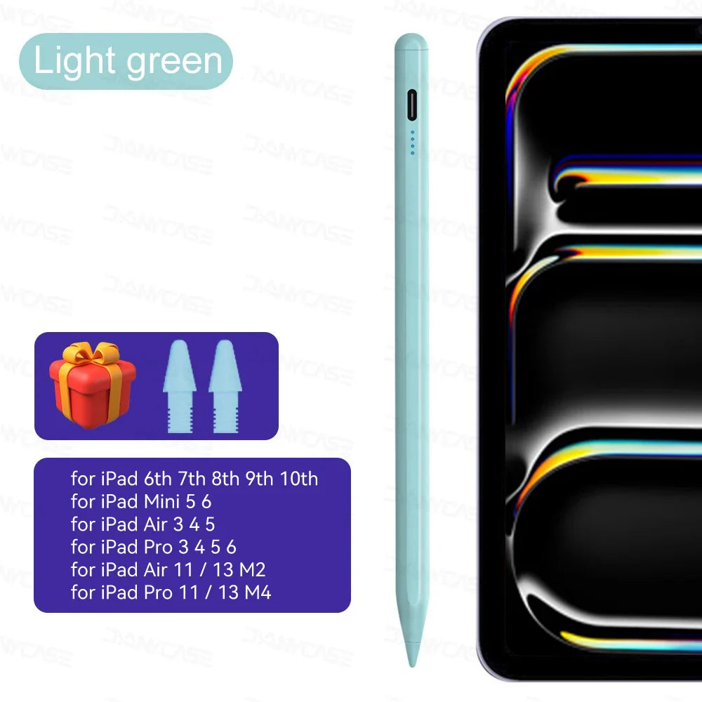 For iPad Pencil 2024 Air 6 M2 Pro M4 Stylus Pen with Palm Rejection Tilt,for iPad Pro 11 12.9 Air 4/5 7/8/9/10th mini 5 6 Tablet