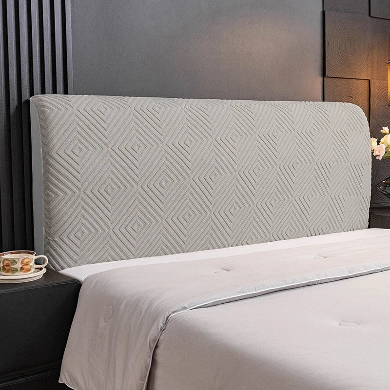 Stretch Bed Headboard Cover  Soft Velvet Bed Head Slipcovers All-inclusive Solid Color Bedside Backrest Dust Protector Coversr