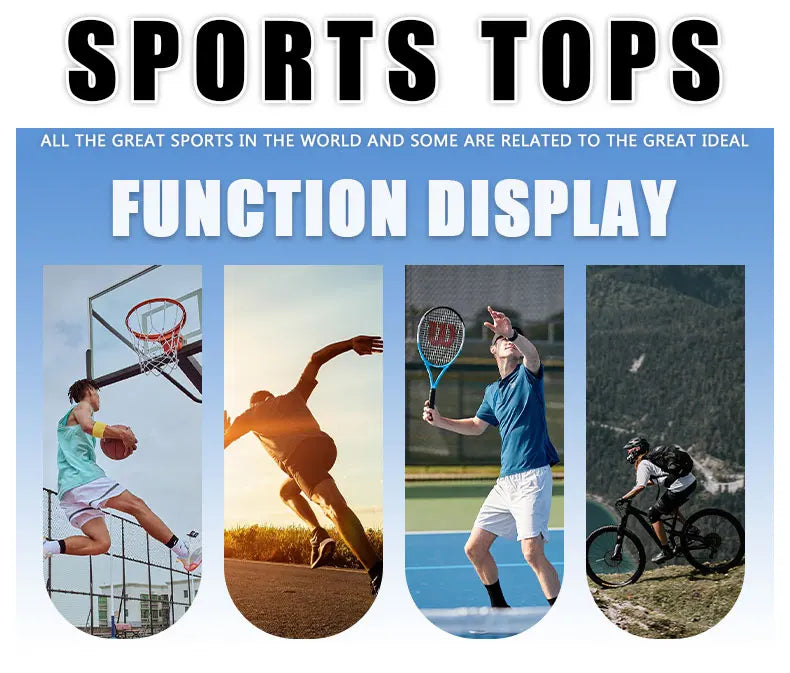 Men's Sports Shirts Sweatshirt Things for Gym Shirt Dry Fit Workout Yoga Tops Breathable Short Sleeves Undershirt Golf Wear Top