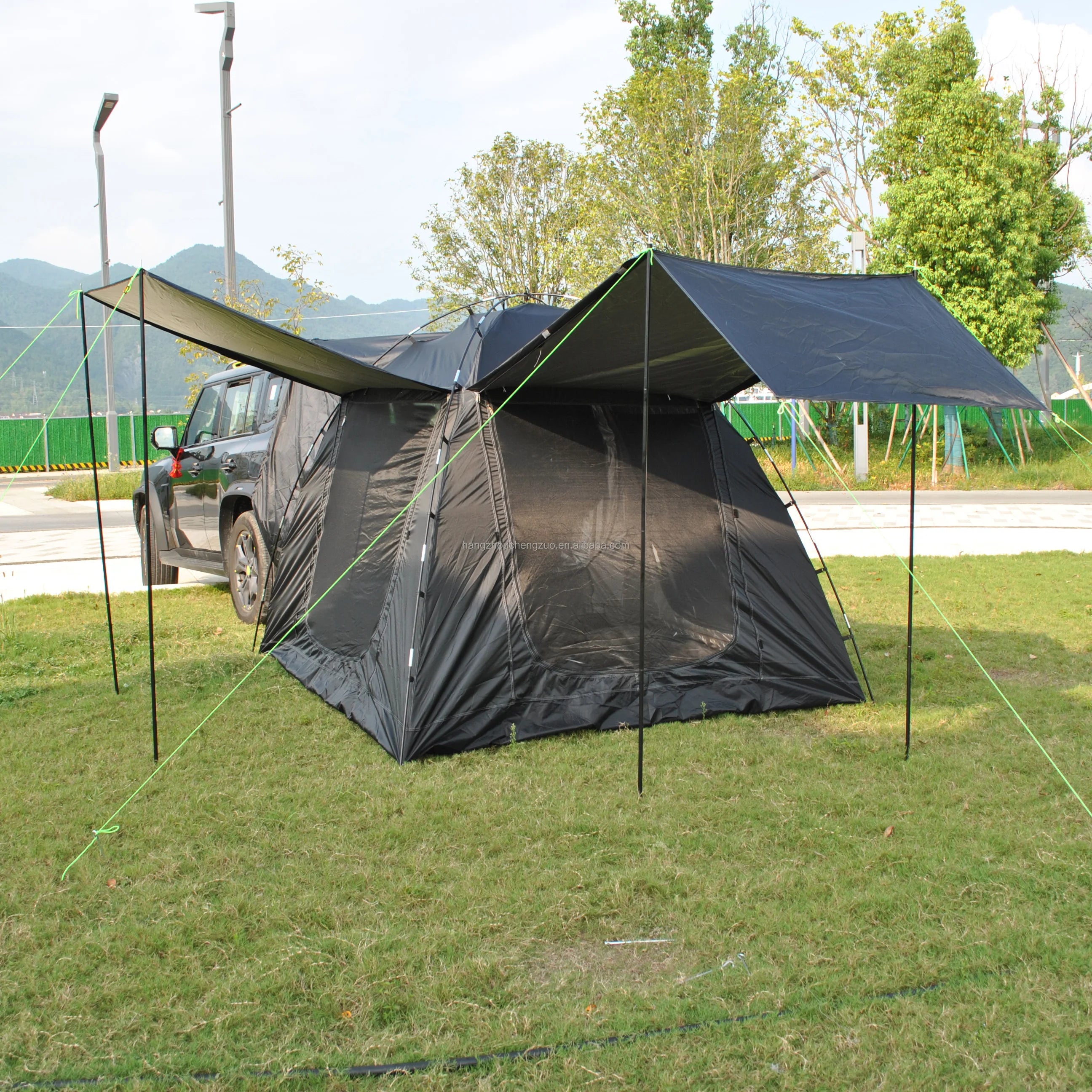 Tent for Camping, 6-Person Car Camping  Tailgate Tent for Outdoor, Easy Set up with Canopy