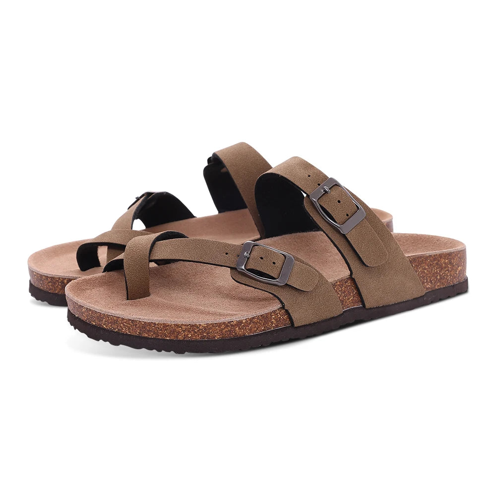 Pallene Women Classic Clogs Cork Footbed Slippers Slip-on Cork Sandals Feamle Unisex Beach Shoes Outdoor Men Mules And Clogs