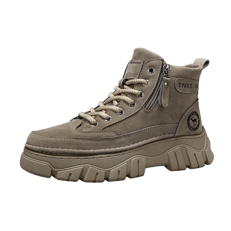 High-top boots, British workwear motorcycle shoes, versatile casual shoes, trendy outdoor shoes