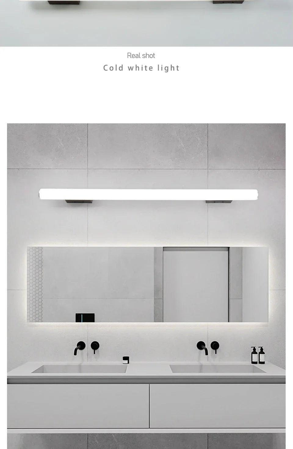 Wall Lamps Bathroom Led Mirror Light Waterproof 12W 16W 22W AC85-265V LED Tube Modern Wall Lamp Bathroom Lighting