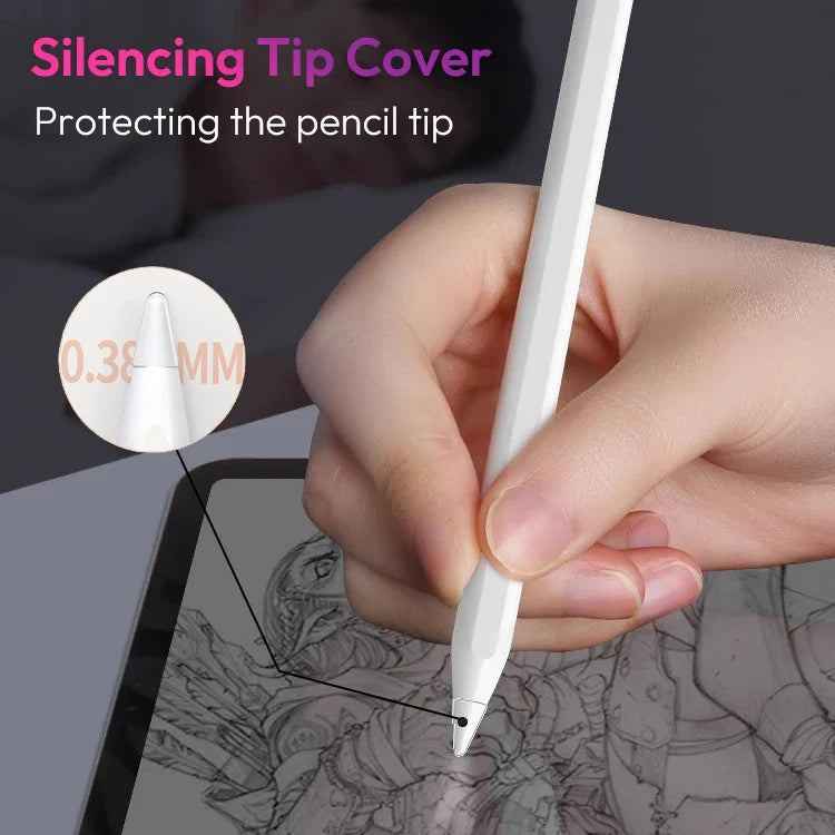 Replacement Tips for Apple Pencil 1st/2nd Gen iPencil Nibs No Wear Out Upgraded for iPad Pro Pencil 2/1 Gen 애플펜슬 펜촉