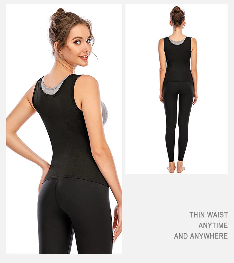 Sweat Vest Sauna Suit For Women Shirt Shapewear Women-Sauna Women,Sauna Workout-Slimming Faja-Hot