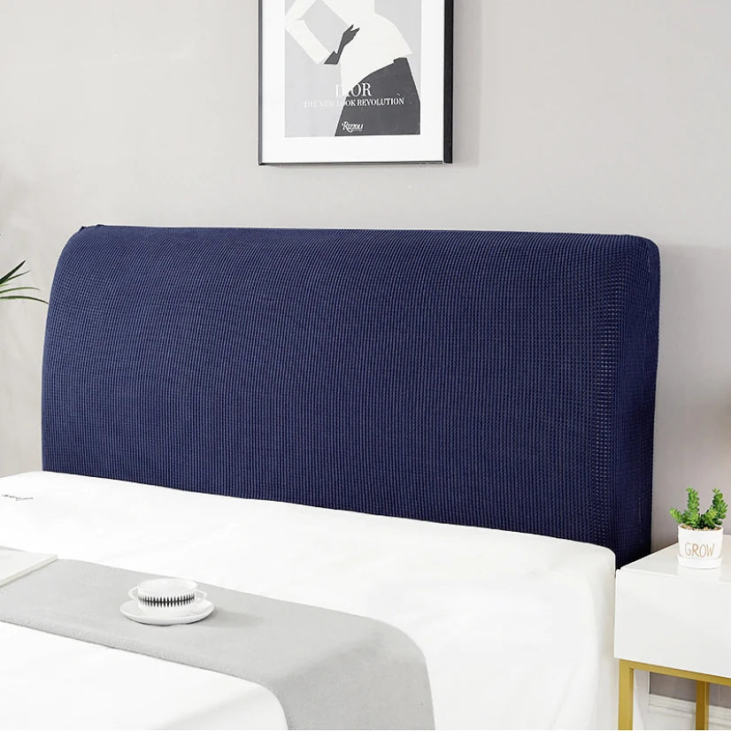 Simple Bedside Cover Elastic Thicken Protection Headboard Case Dust-Proof Nordic Bedroom Bed Cushion Cover House Decoration