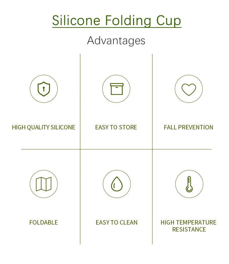 ME. FAM New 180ml Eco-friendly Silicone Bear Folding Cups With Cover Lids Travel Outdoor Camping Collapsible Drinking Water Copa