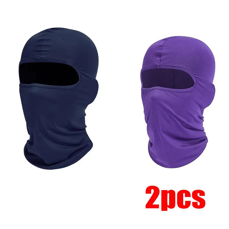 1/2pcs Ski Mask for Men Full Face Mask Balaclava Black Ski Masks Covering Neck Gaiter