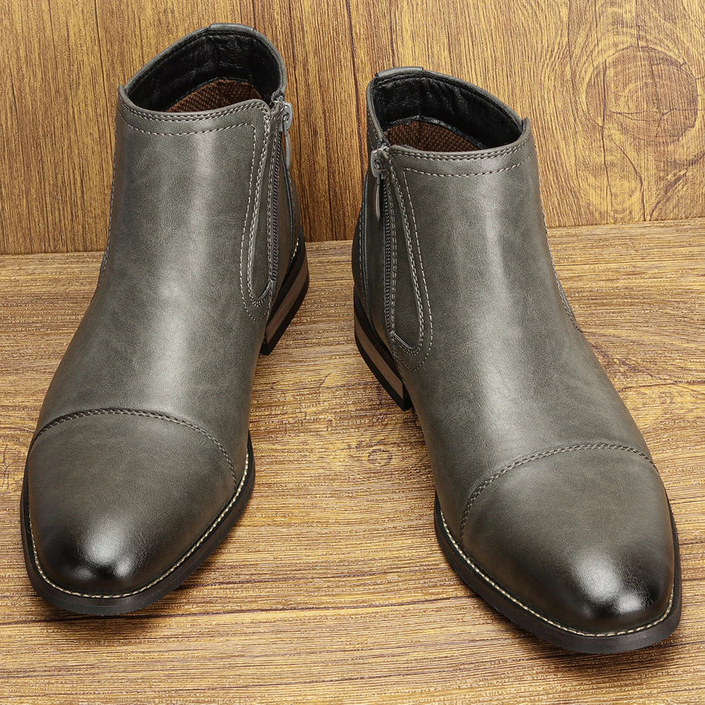 Boots Men Comfortable Fashion 2025 Brand Boots Leather