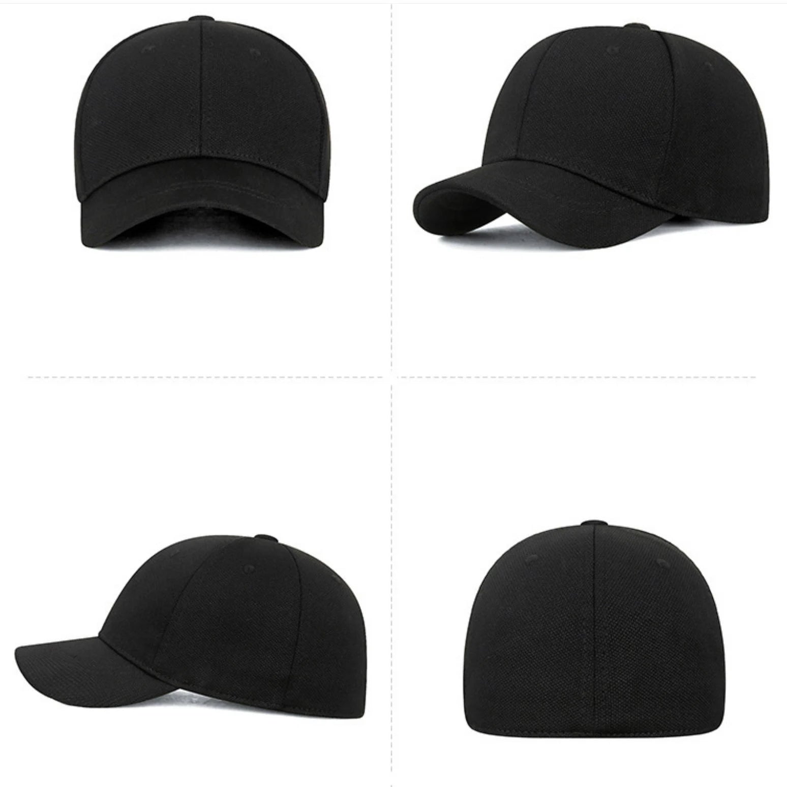 Short Brim Elastic Closed Back Fitted Caps Hats New Cycling Solid Bill Plain Trucker Men Women Hip Hop Baseball Snapback Sun Era