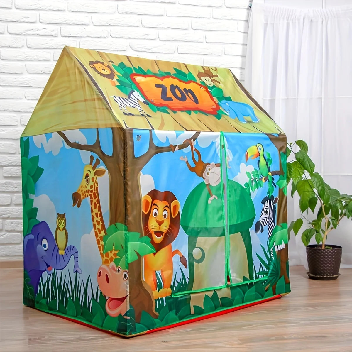 Children playhouse Tent Indoor, Big Space Kids Tent Outdoor, Easy to Carry and Install, Large Room Crawling, Birthday Christmas