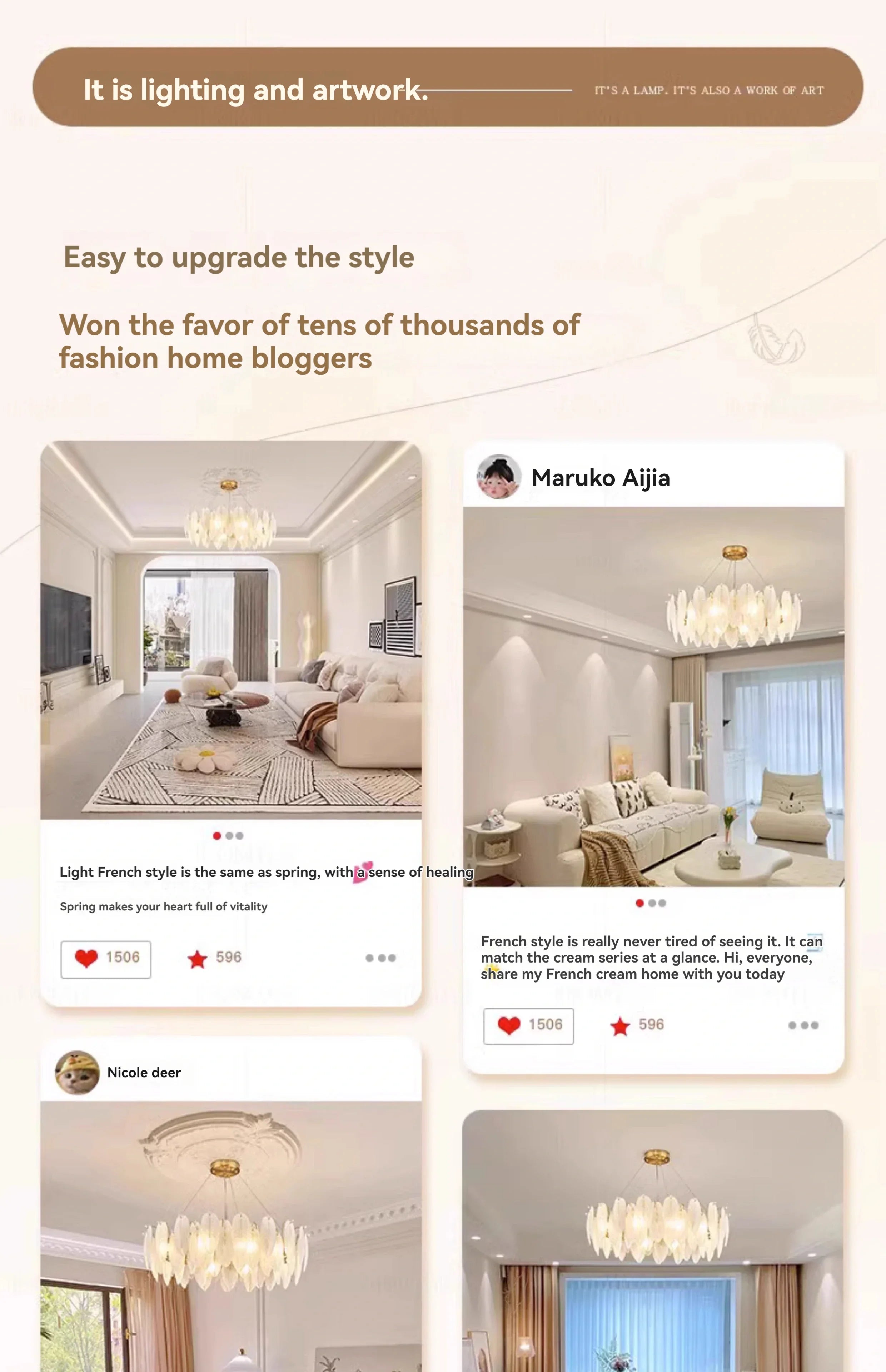 Modern Luxury crystal Chandeliers Gold French Glass chandelier Idoor Home Decor Pendant Lamp for Living Room Dining