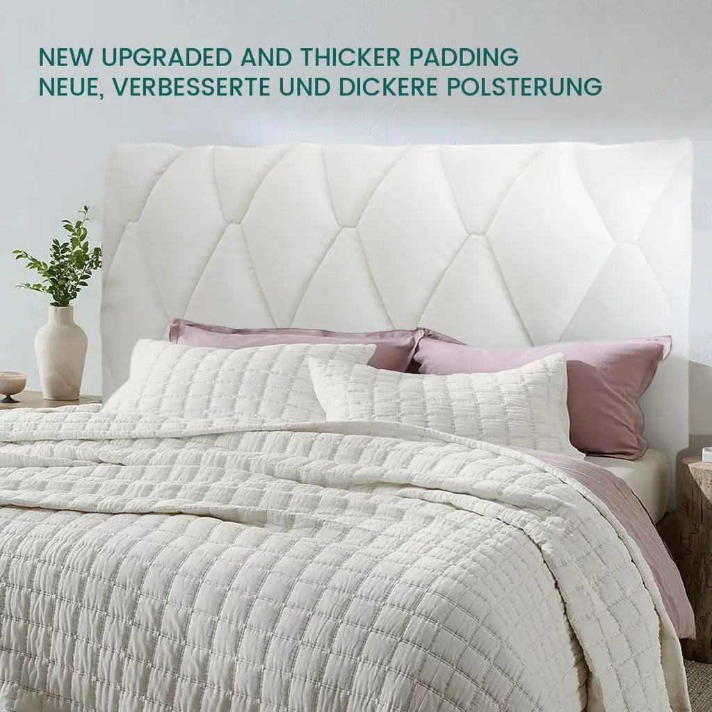Bed Headboard Cover Stretch Thickened Large Rhombus Slipcover Covers Dustproof Bed Head Protector Cover Bed Board Cover