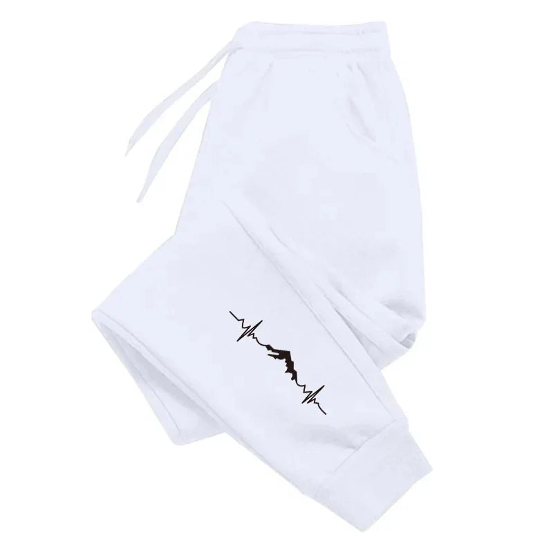 Mens Sweatpants Print Casual Pants Outdoors Fitness Sports Jogging Man Trousers Daily Running Pants Fashion Versatile Sportswear